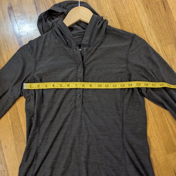 Mountain Hardware Long sleeve Hooded Top, Heather Gray, Women's S - Picture 7 of 8